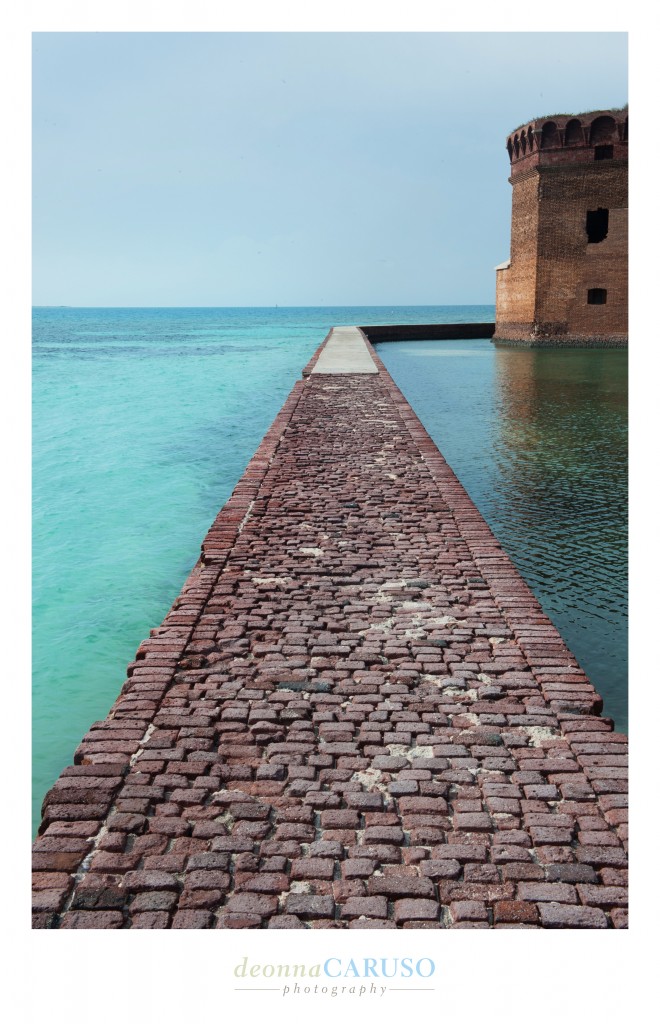 This is the view when you travel the perimeter of the Dry Tortugas or Fort Jefferson