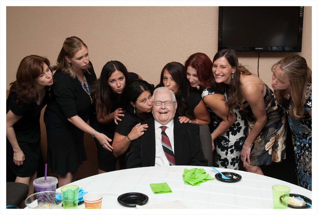 Grandpa and all his girls!